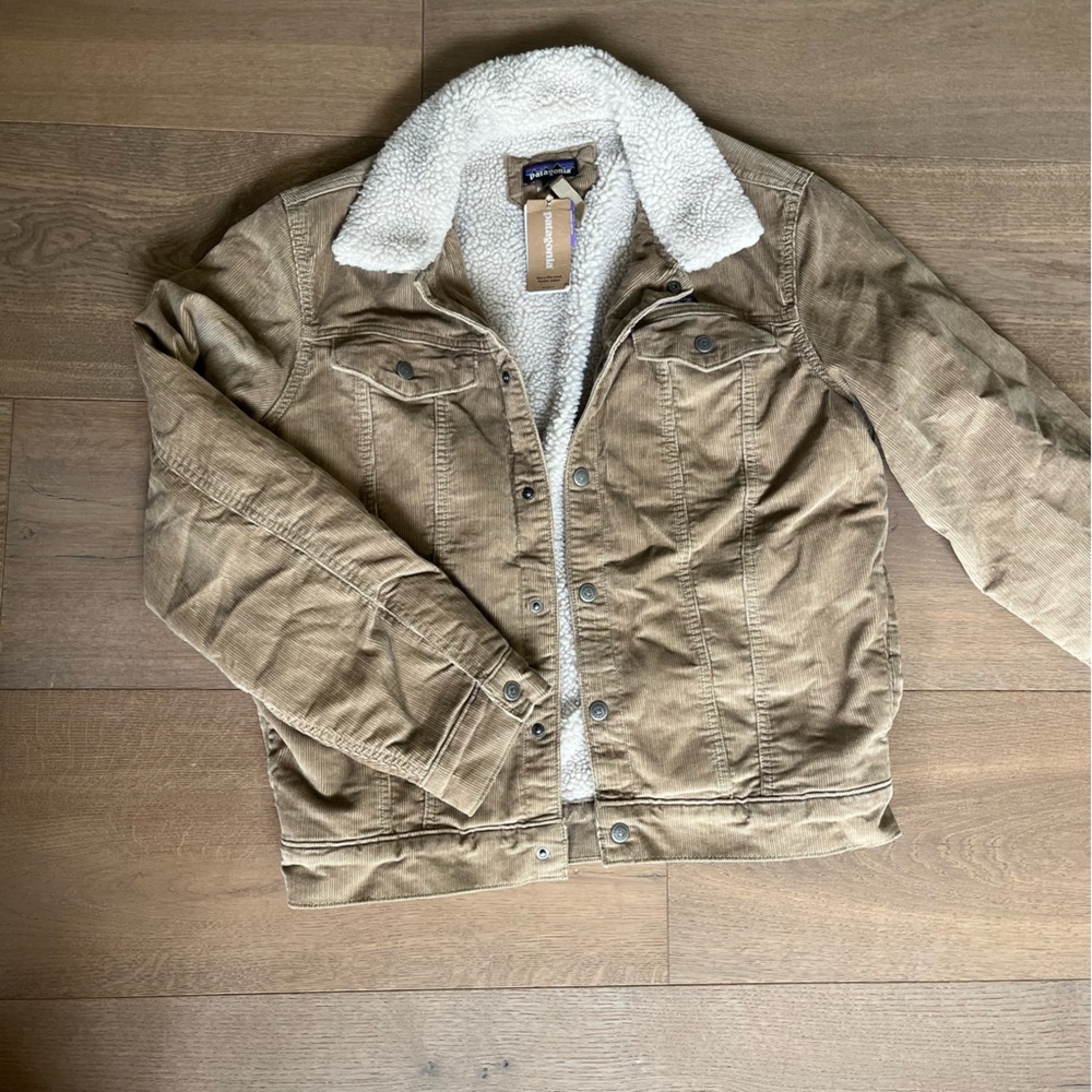 Patagonia corduroy + sherpa lined jacket